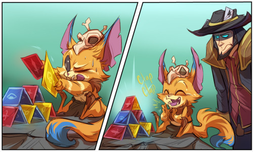 kirrys:  Playtime with Gnar!!! I GOT TO DO THESE AWESOME COMICS FOR RIOT AND IT IS SO COOL!!! You can go into this thread and request which ones I draw next!! :D http://boards.na.leagueoflegends.com/en/c/riot-official/9olitnzk-playtime-with-gnar Reddit