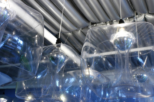 y2kaestheticinstitute: ‘Inflatable home office’ installation in the Miami Design District by archite