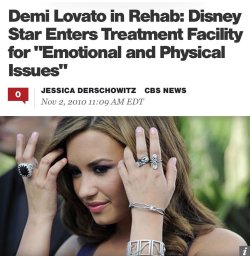 lovatoweb:  Throw back to the article headlines of 2010 to remember Lovato entering the treatment facility and comparing it to the current titles regarding Demi’s partnership with CAST. As a Lovatic and a human being, I couldn’t be more proud.  