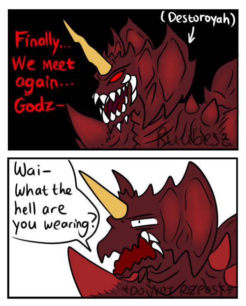 ruubesz-draws: Destoroyah joins the battle!! And he’s in for a BIG SURPRISE!!!RIP Destoroyah, 