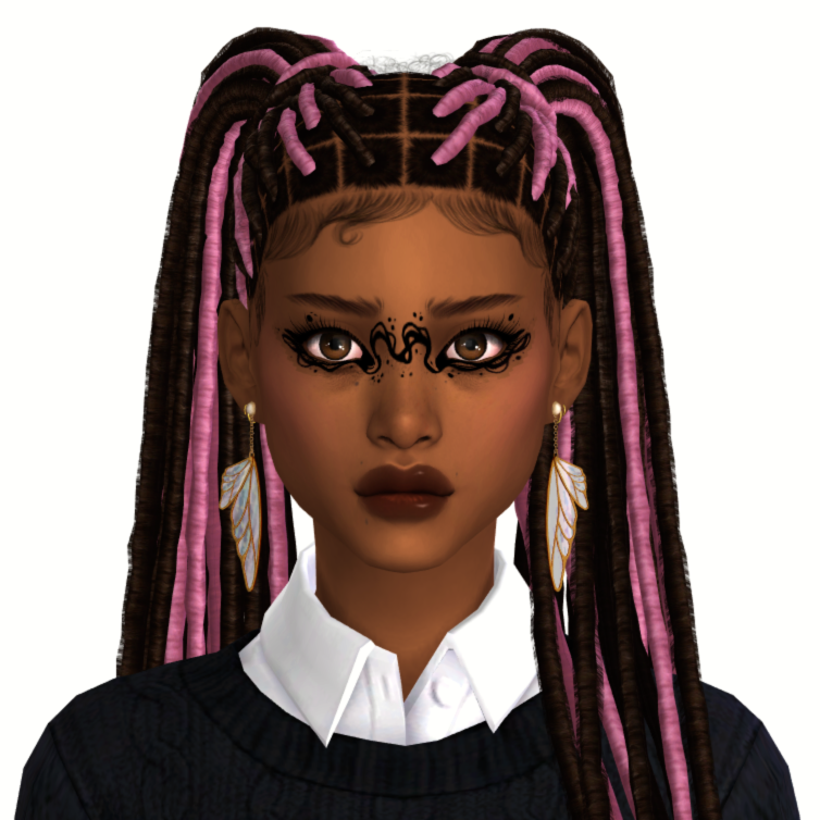 Savvysweet dameon dreads accessories : r/sims4cc