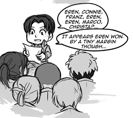 CHRISTA: I heard screaming, what&rsquo;s happeOH GOD! REINER: I&rsquo;ll save you Christa! *