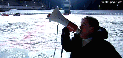 snuffleupagus-gifs:Jeremy + Megaphone = Everyone’s OTP.fun fact: i was banned from buying myself a m