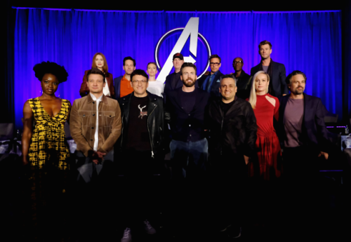 Mark at Avengers: Endgame Global Junket Press Conference at the InterContinental Los Angeles Downtow