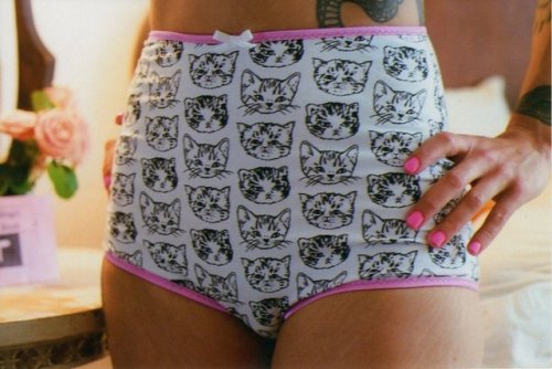 High Waisted Kitty Cat Panties //littlefourclothing
