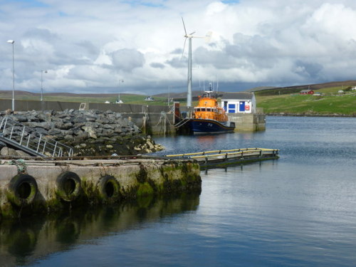 Slipway and lifeboat, Aith, Shetland