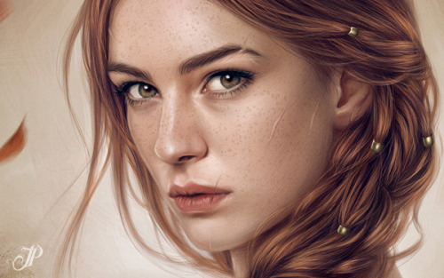 taracphillips:‘Brünhild’ - digital painting. (Tara Phillips)