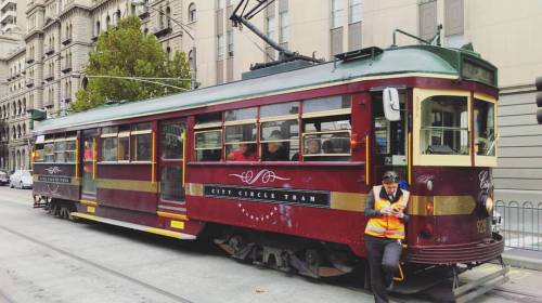 Old fashion tram, Melbourne #citycircle #citycircletram #melbourne #tram #australia #city #cityscape