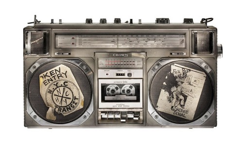 Boomboxes, 1970s-80s. From: Boombox Project, iconic series by photographer Lyle Owerko. Exhibit Mint