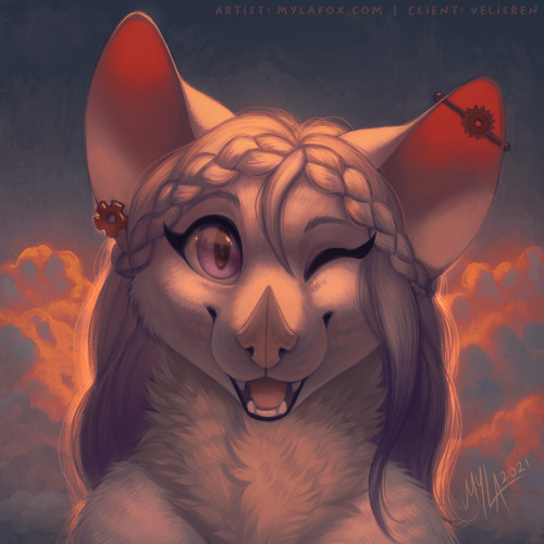 Completed YCH for Velisren on FAFleur is such a cute batty!! Loved painting her ;w; Thanks so much f