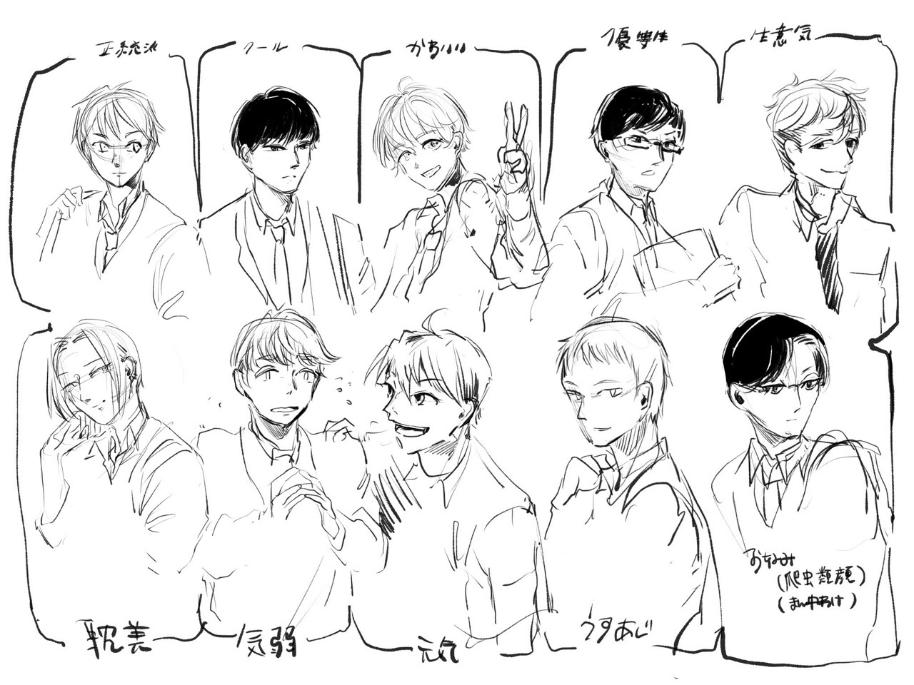 Q 美少年描いてみようテンプレ参照 Q 美少年描いてみようテンプレ参照