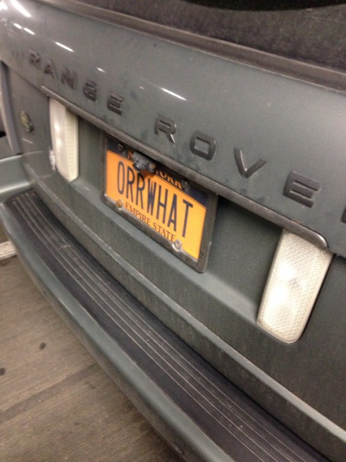 ORRWHAT - I want to know who got the plate with one R so this guy had to use two