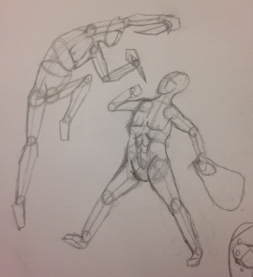 Just Some Practice On The Figures Of Movement Before Any Attempt At Drawing Actual Humans.