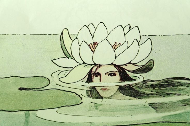 lazypacific:  “Queen Water Lily”Illustration by Elsa Beskow 