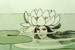 Lazypacific:  “Queen Water Lily”Illustration By Elsa Beskow