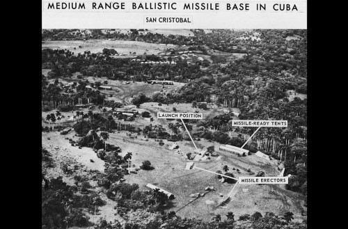 Aerial photos of a medium-range ballisticmissile base in San Cristóbal (Cuba, October1962).These pho