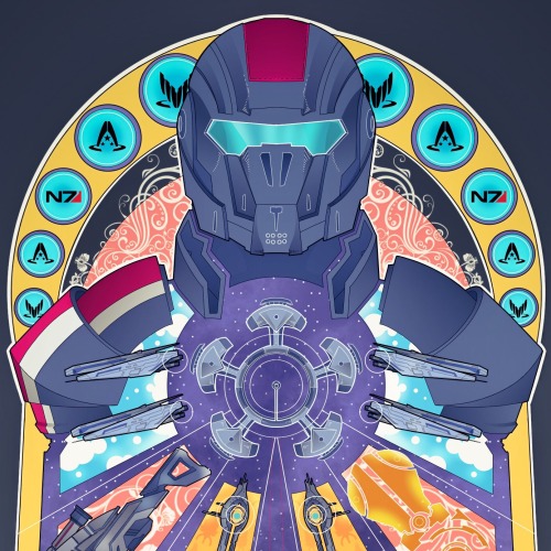 legionofpotatoes:  Shepard’s Journey by Lazare Gvimradze  Never worked on anything for a solid