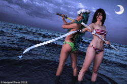 im-dirty-n-nerdy:  Nelliel and Rukia (Rimini2015)