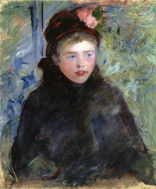 Susan in a Toque Trimmed with Two Roses, 1881, Mary CassattMedium: oil,canvas