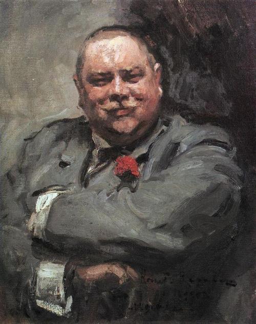 konstantin-korovin - Portrait of Nikolay Chichagov, 1902,...