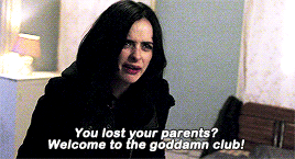 tarjeisandviks:Jessica Jones, you are a hard-drinking, short-fused, mess of a woman, but you are not