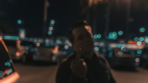 blurry nights in LA