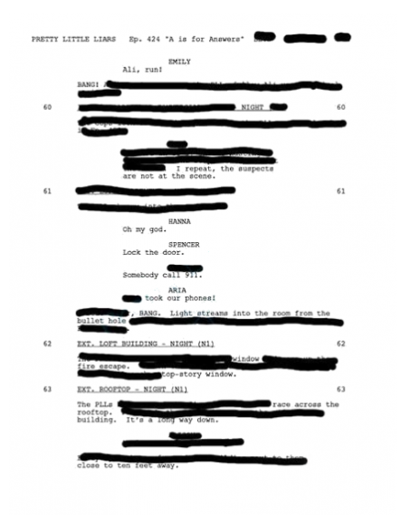 PLL Season 4 Finale Script Leak and BTS Pictures