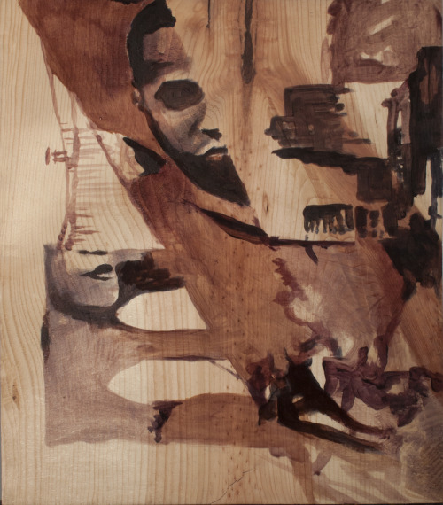 Jon Reischl. Shadows1959 (Hugh).. Mixed-media on wood. http://jreischl.tumblr.com/