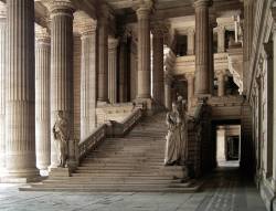 maximien:  The grand staircase of the Law Courts of Brussels, Belgium