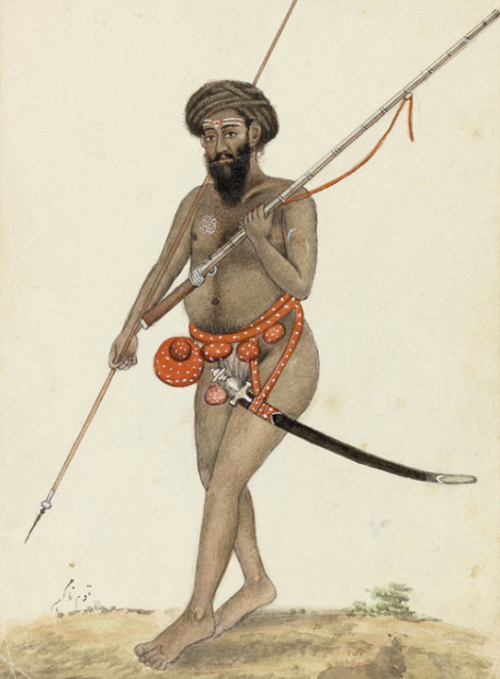 Tasvir-e naga sepahi, Picture of a Naga sadhu.