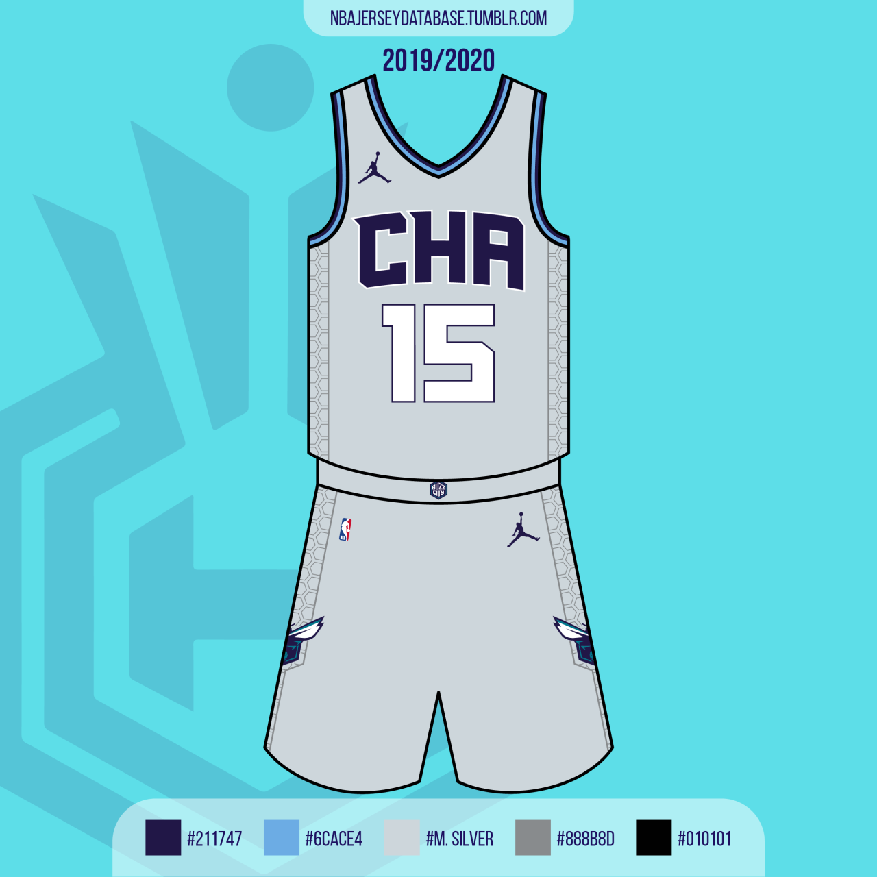 NBA Jersey Database, Charlotte Hornets City Jersey 2017-2018