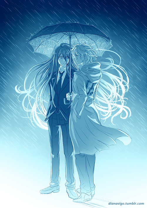   "April showers bring May flowers.“Kamukoma commisioned by komaedanagito for hajimehin