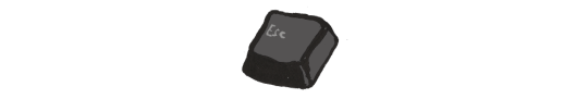 image: digital drawing of an Esc key