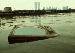 nitramar:WTC 138 - View from Jersey City. Circa 1980. From the series “New York in the 80s”, photo by Steven Siegel.