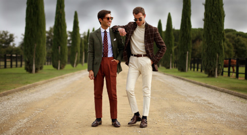 FILIPPO FIORA AND FILIPPO CIRULLI IN THE TUSCAN COUNTRYSIDE.Read the whole story at www.theth