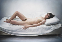 artbeautypaintings:  White bed - Naoto Kawahara
