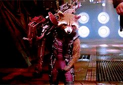 thebatmn:  Rocket Raccoon moments on the new GotG trailer. 