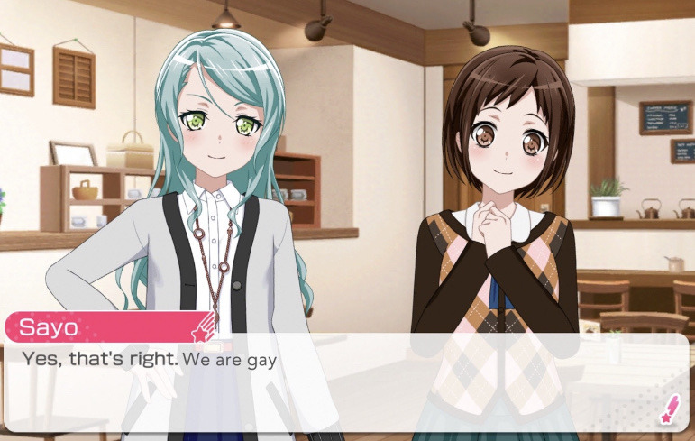 very real and canon dialogue we are gay