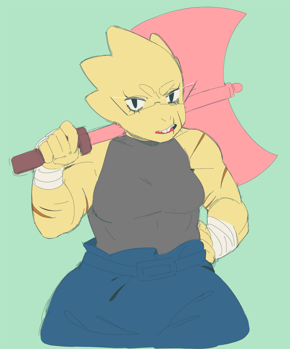 siclyprince:  underswap got me going gaga over buff Alphys &lt;33maybe i’ll