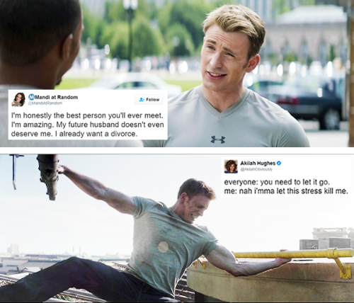 digitaldiscipline: livebloggingmydescentintomadness: tweet meme: steve rogers edition it me (with mu