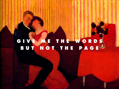 Le Mensonge (The Lie), Vallotton (1898) |  Give It All, Foals (2015)