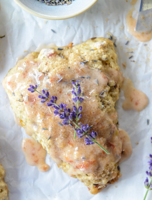 sweetoothgirl: caramelized peach and lavender scones