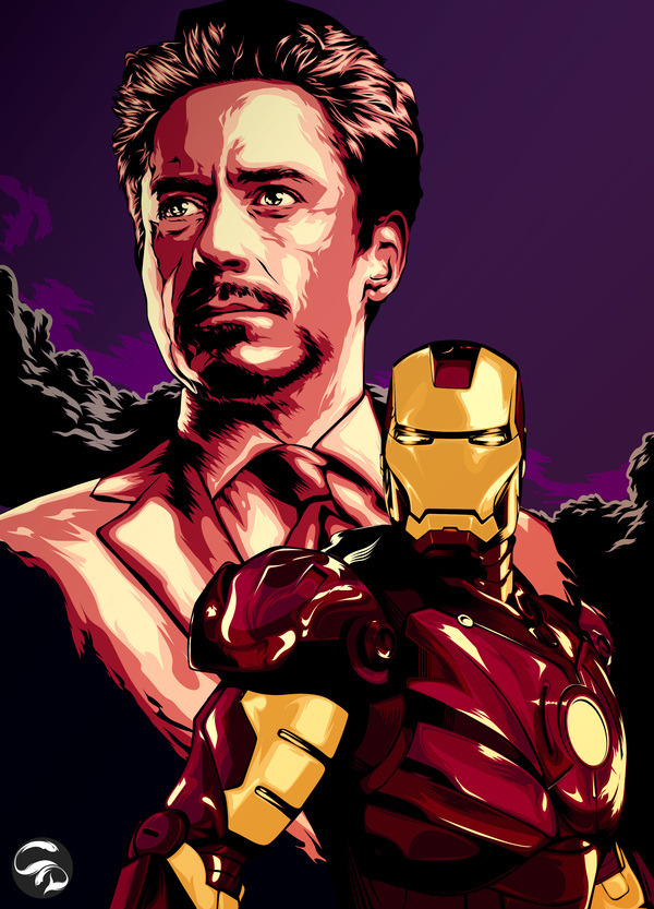 herochan:  Tony Stark is Ironman Created by Christian Dalida