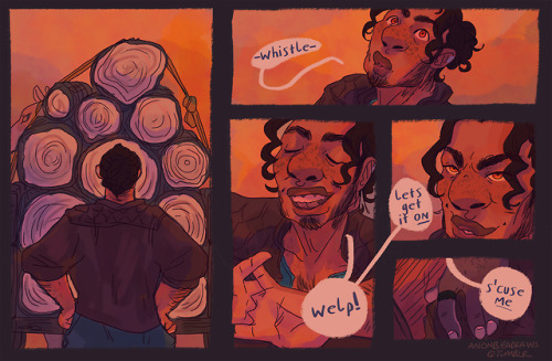 anonbeadraws:me? do a comic about Magnus and Julia meeting for the first time just to draw Julia bei