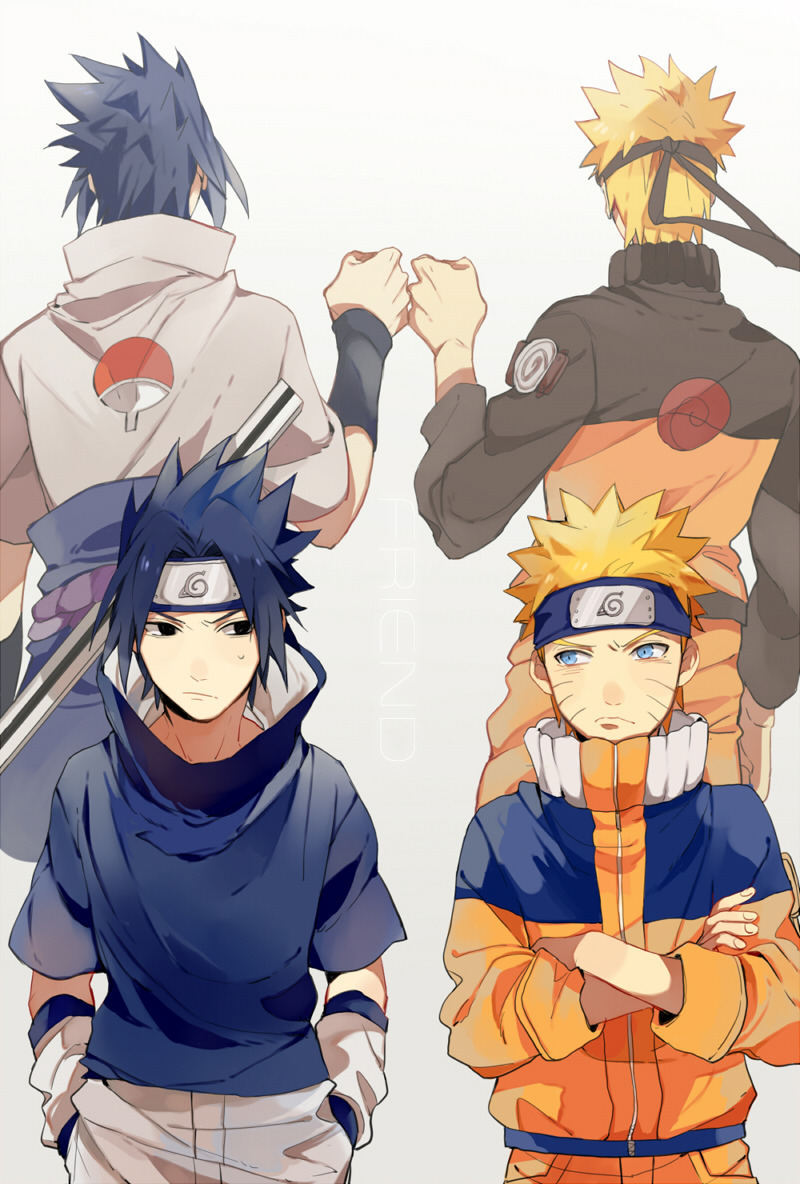 Anime Fanarts — Characters: Sasuke & Naruto Anime: Naruto 友達 by