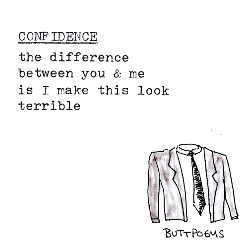 buttpoems: a drawing about the difference between me and Will Smith 