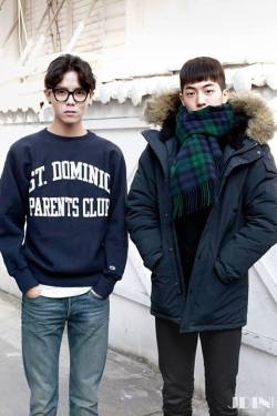 koreanmalemodels:  Joo Woojae and Nam Joohyuk for Eat Play Sale (cr: JDIN KOREA)