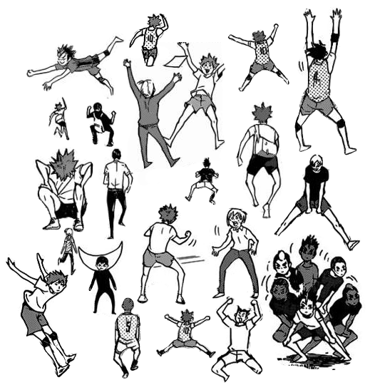 shit-bin:  Hilariously Tiny Full Body Shots are unarguably my favorite part of haikyuu