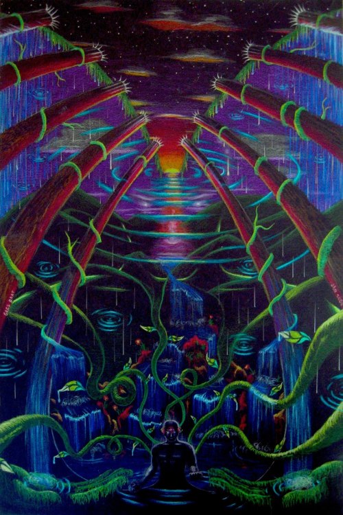 impfaust:  The mind creates the perception of our world from our inner selves… Let’s have perverse thoughts.Artwork: “Unfolding of selves” by Gregory Bart.  