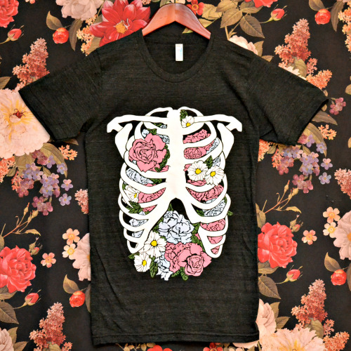 wickedclothes: Wicked Clothes presents our latest item: the &lsquo;Floral Rib Cage&rsqu